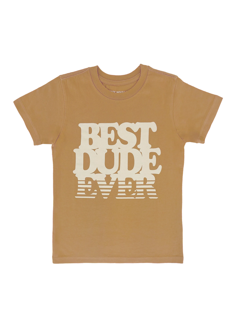 Tiny Whales | Best Dude Ever Tee | Rust