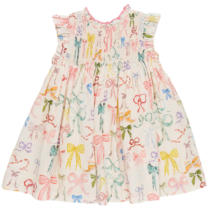 Pink Chicken | Stevie Dress | Watercolor Bows