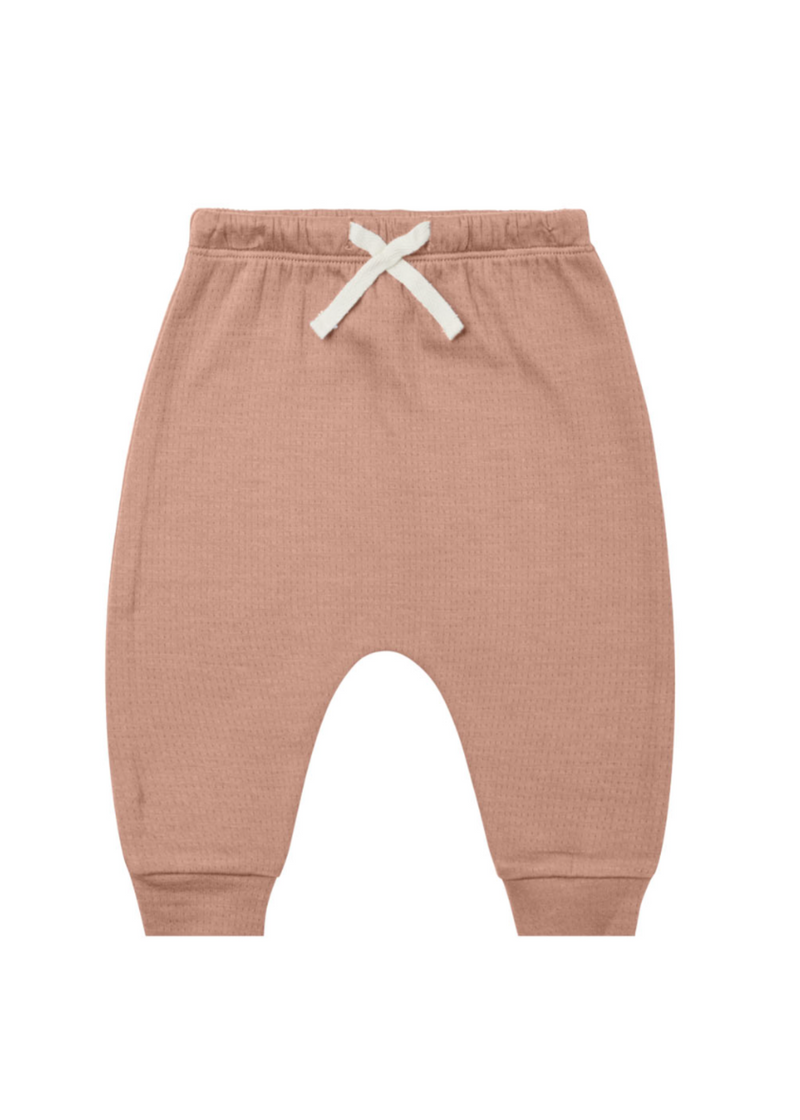 Quincy Mae Pointelle Sweatpant Rose