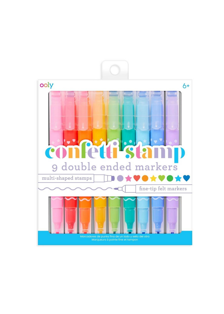 OOLY | Confetti Stamp Double End Markers