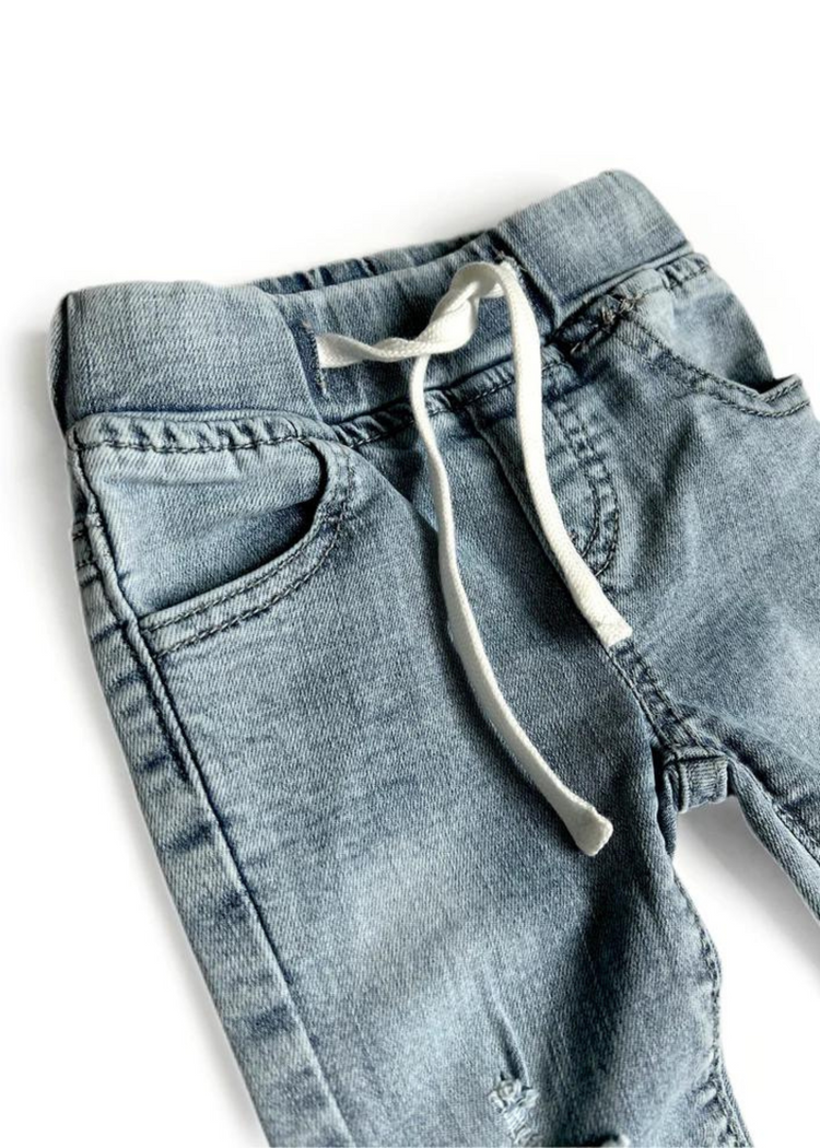  Little Bipsy Light Wash Distressed Denim Jeans