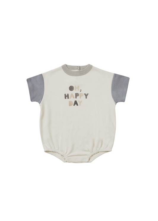 Quincy Mae | Relaxed Bubble Romper | Oh, Happy Day