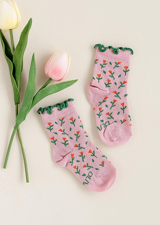 Olivia J | Spring Tulips Sock