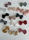 Cricket + Ruby Linen Bow Clip 2 pack