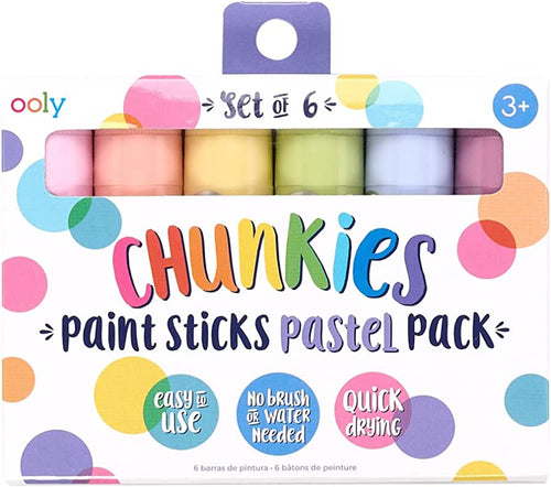 OOLY Chunkies Paint Sticks Pastel Pack Set of 6