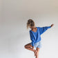 Raised By Water Scoop Back Sweater Blue 