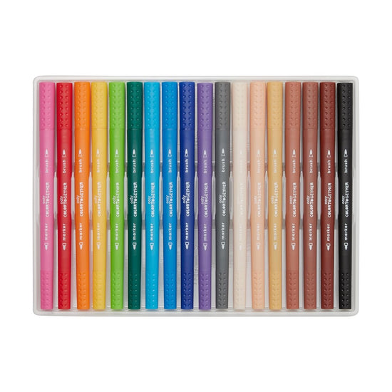 Multicolor Plastic Doms Brush Pens