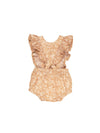 Huxbaby | Floral Frill Playsuit | Warm Glow