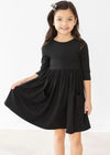 Mila & Rose Pocket Twirl Dress Black