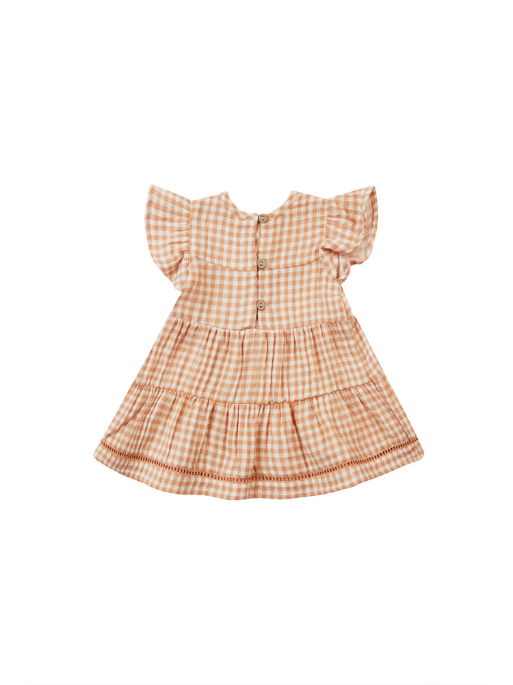 Quincy Mae | Lily Dress | Melon Gingham