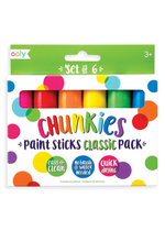 OOLY | Chunkies Paint Sticks Classic Pack | Set of 6