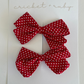 Cricket + Ruby | Linen Bow Clip | 2 pack