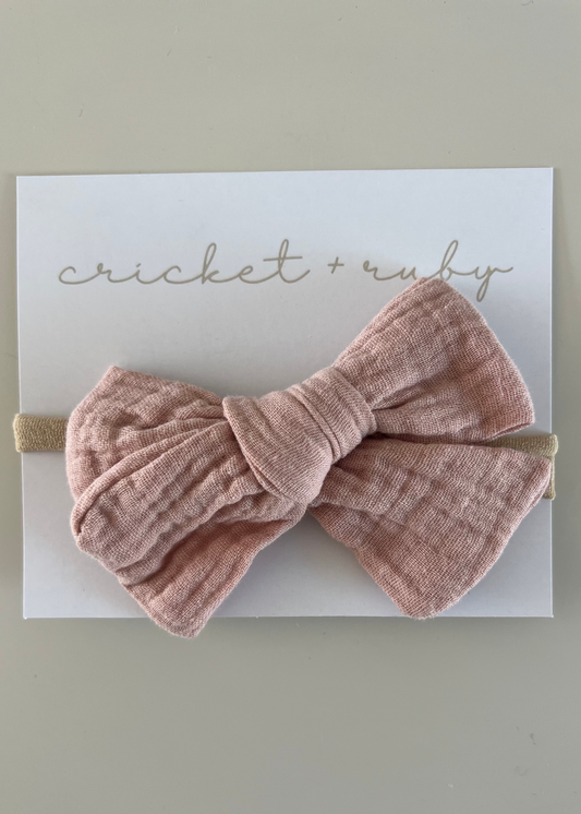 Cricket + Ruby | Nylon Gauze Bow Headband