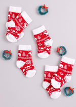 Olivia J | Holiday Sock | Red Ribbon
