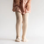 Little Stocking Co | Cable Knit Tights | Vanilla