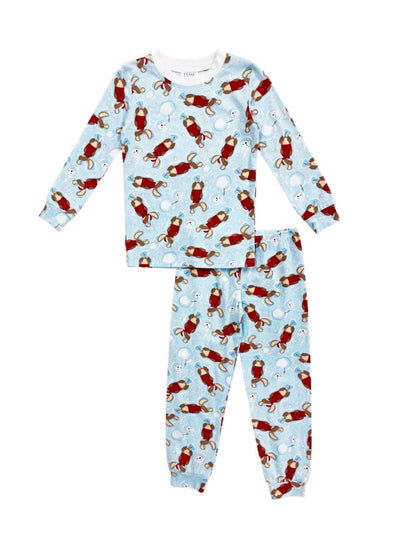 Esme Long Sleeve Pajama Set Santa Pup